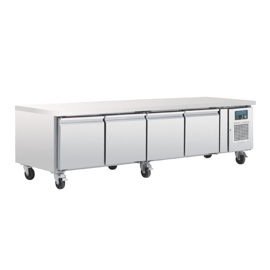 Polar U-Series Four Door Chef Base Counter Fridge - DA464  Polar   