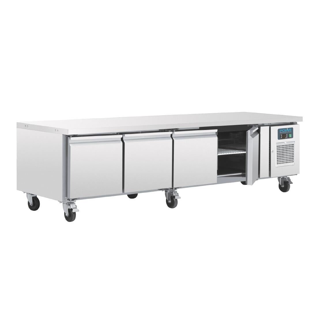 Polar U-Series Four Door Chef Base Counter Fridge - DA464  Polar   