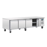 Polar U-Series Four Door Chef Base Counter Fridge - DA464  Polar   