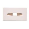 Hotel Complimentary White Rectangular Tissue Holder - DA606  Bolero   