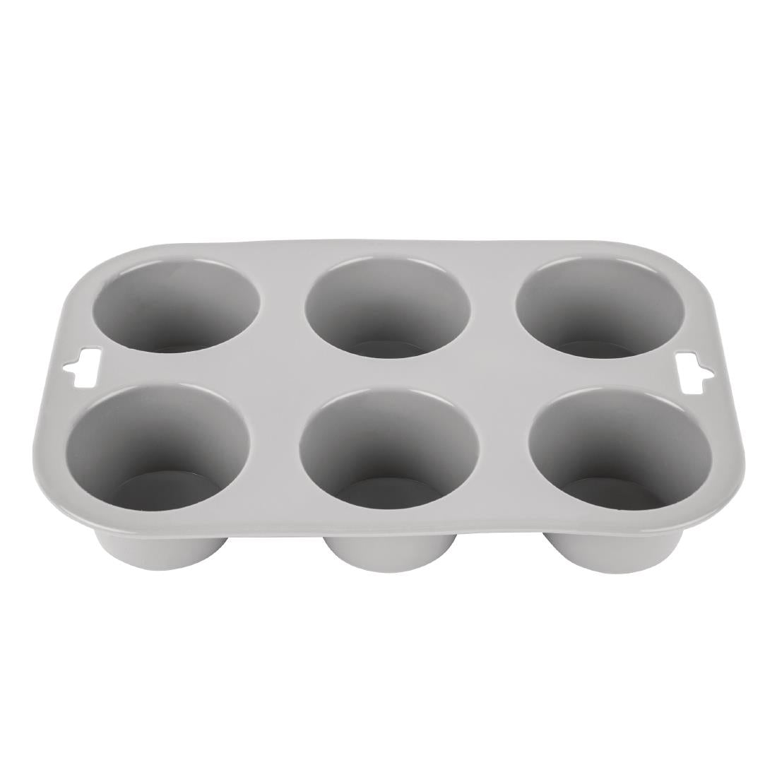 Vogue Flexible Silicone Muffin Pan 6 Cup - DA520  Vogue   