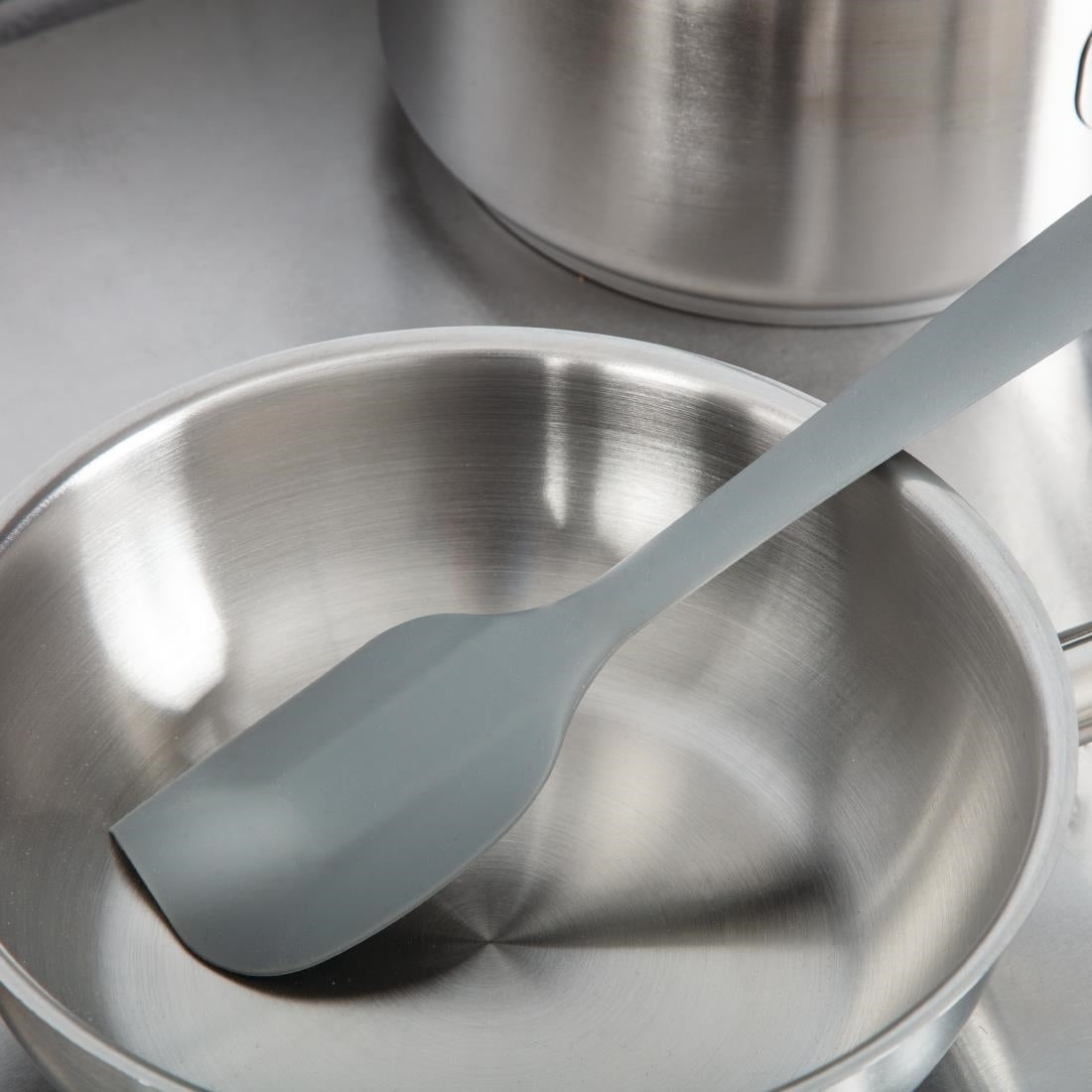 Vogue Silicone High Heat Large Spatula Grey - DA521  Vogue   
