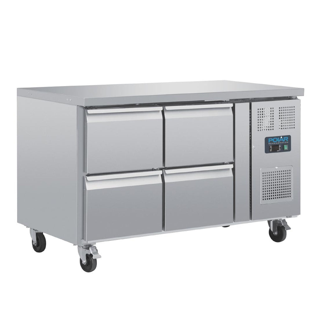 Polar U-Series Four Drawer Gastronorm Counter Fridge - DA547  Polar   