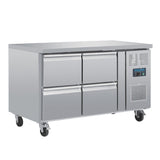 Polar U-Series Four Drawer Gastronorm Counter Fridge - DA547  Polar   