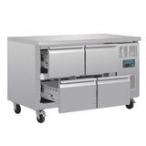 Polar U-Series Four Drawer Gastronorm Counter Fridge - DA547  Polar   