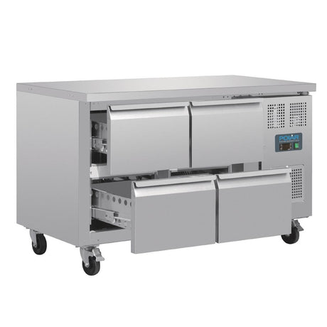Polar U-Series Four Drawer Gastronorm Counter Fridge - DA547  Polar   