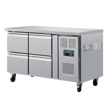 Polar U-Series Four Drawer Gastronorm Counter Fridge - DA547  Polar   