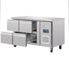 Polar U-Series Four Drawer Gastronorm Counter Fridge - DA547  Polar   