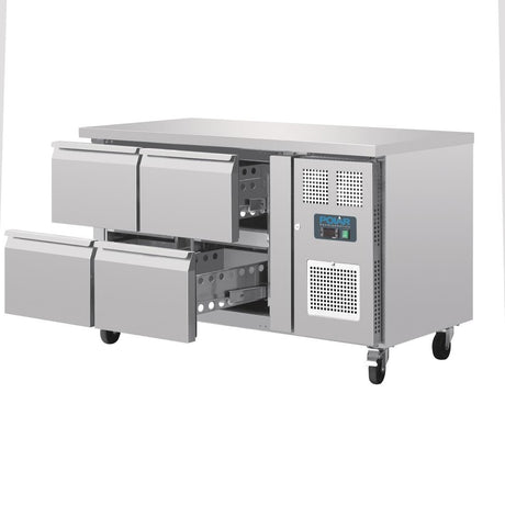 Polar U-Series Four Drawer Gastronorm Counter Fridge - DA547  Polar   