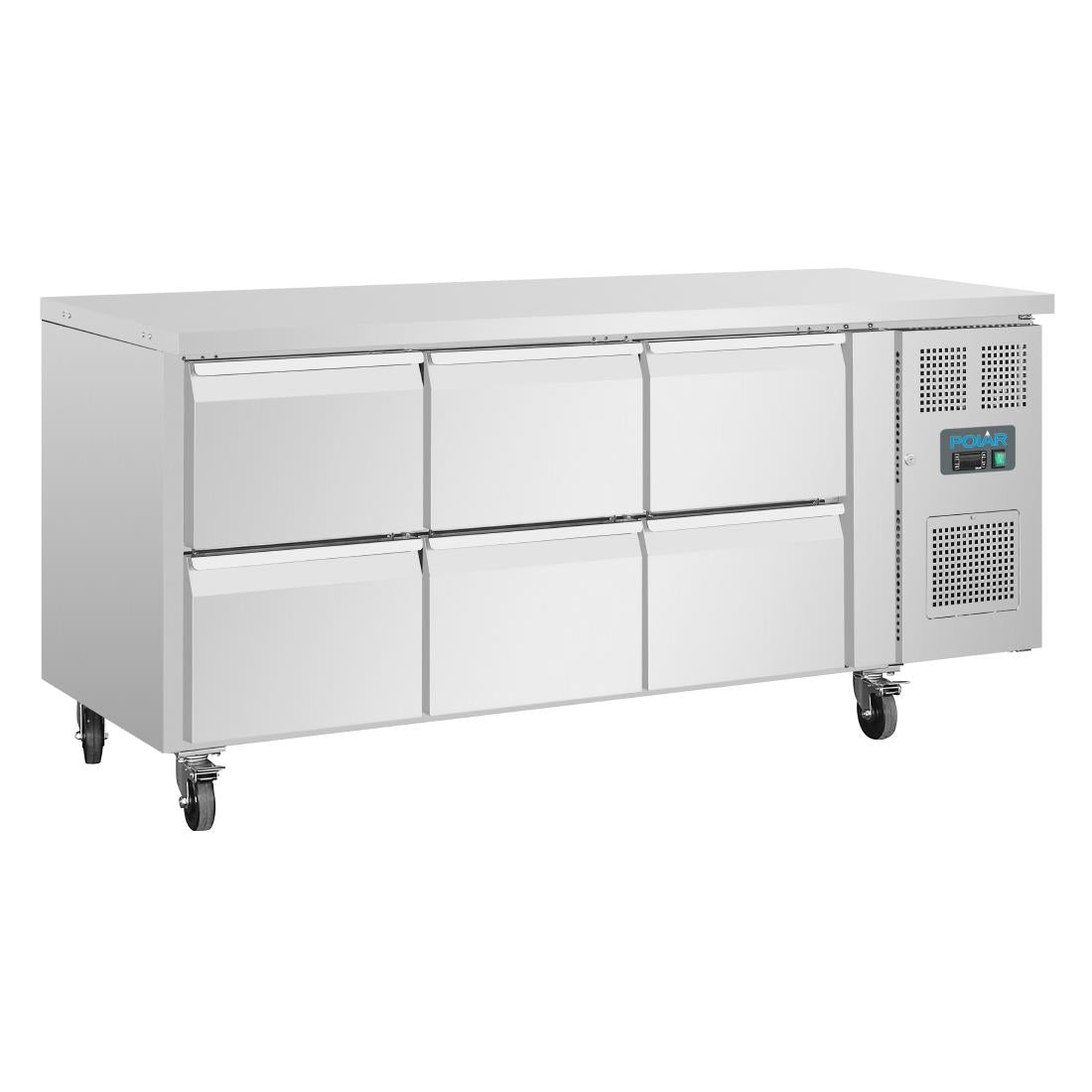 Polar U-Series Six Drawer Gastronorm Counter Fridge - DA548  Polar   