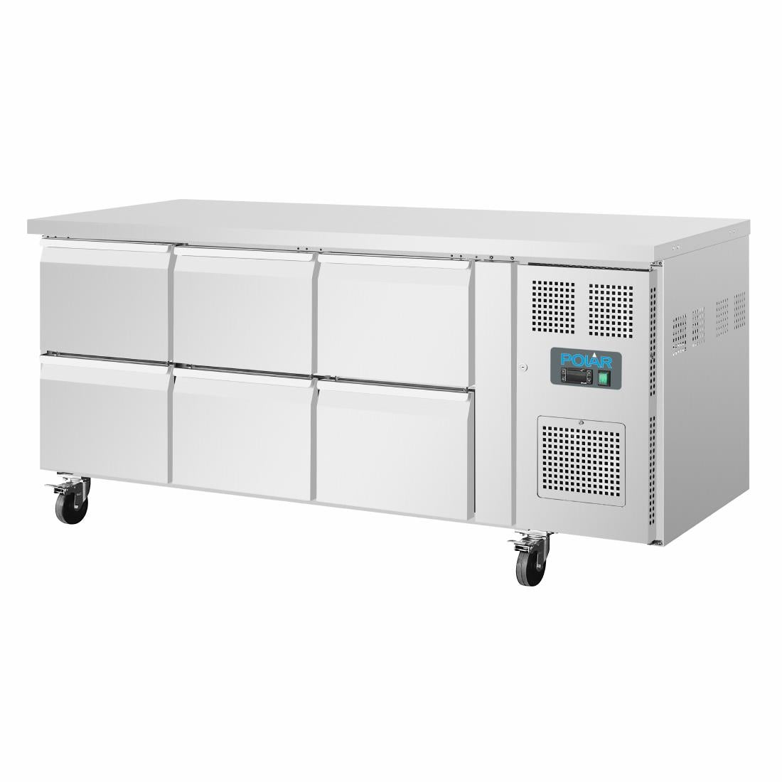 Polar U-Series Six Drawer Gastronorm Counter Fridge - DA548  Polar   