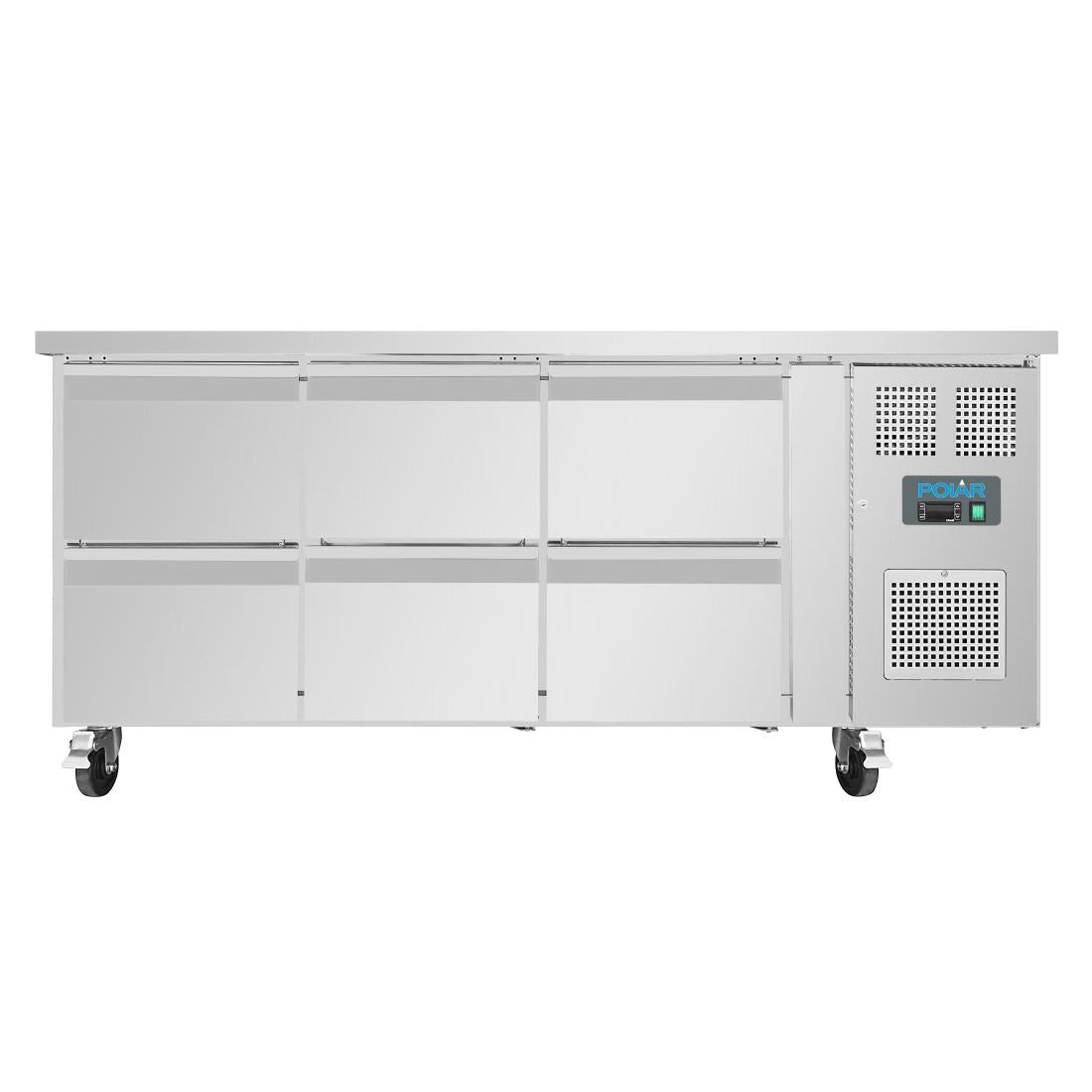 Polar U-Series Six Drawer Gastronorm Counter Fridge - DA548  Polar   