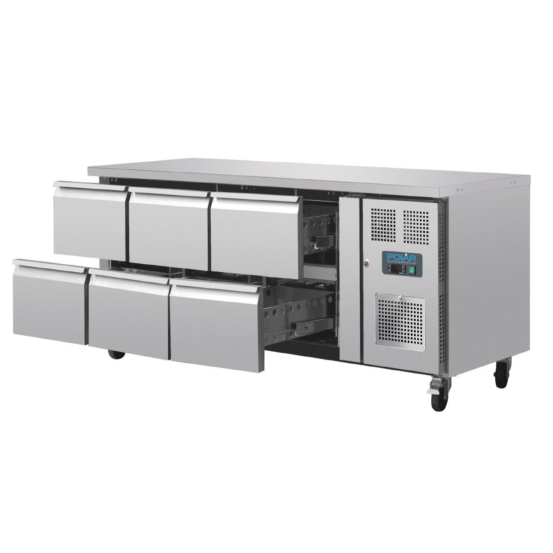 Polar U-Series Six Drawer Gastronorm Counter Fridge - DA548  Polar   