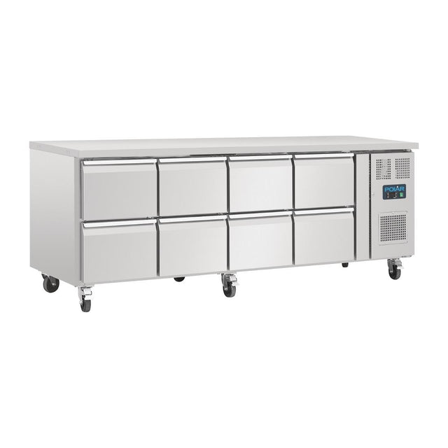 Polar U-Series Eight Drawer Gastronorm Counter Fridge - DA549  Polar   