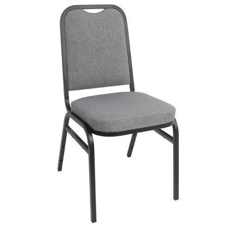 Bolero Square Back Banquet Chairs Black & Grey (Pack of 4) - DA602  Bolero   