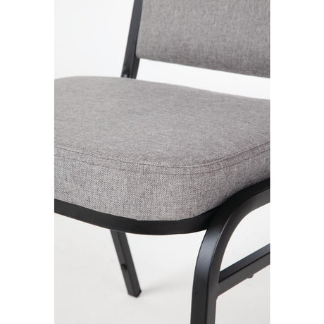 Bolero Square Back Banquet Chairs Black & Grey (Pack of 4) - DA602  Bolero   