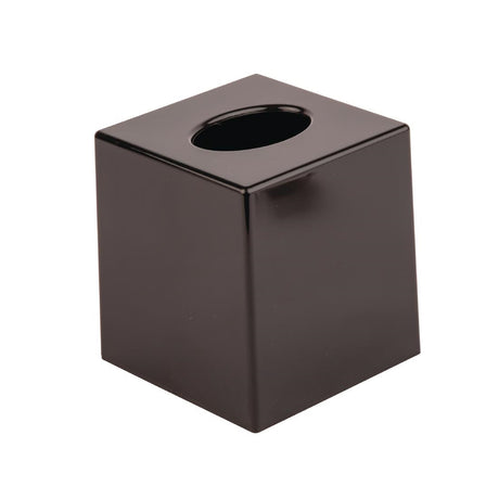Hotel Complimentary Black Cube Tissue Holder - DA603  Bolero   