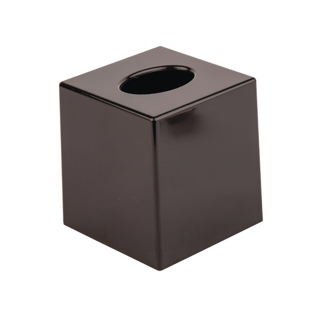 Hotel Complimentary Black Cube Tissue Holder - DA603  Bolero   