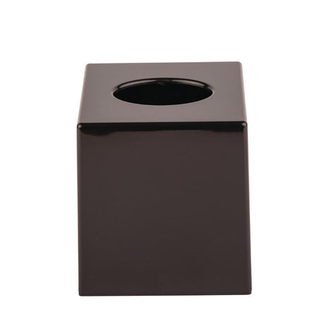 Hotel Complimentary Black Cube Tissue Holder - DA603  Bolero   