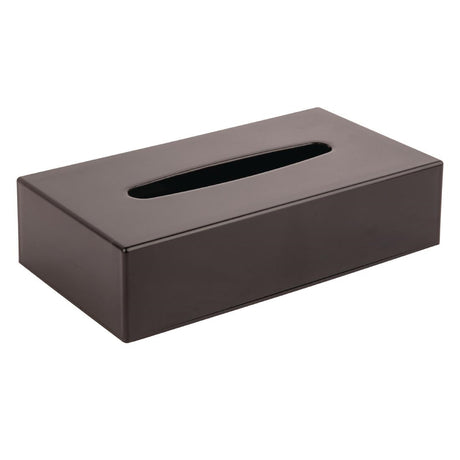 Hotel Complimentary Black Rectangular Tissue Holder - DA605  Bolero   