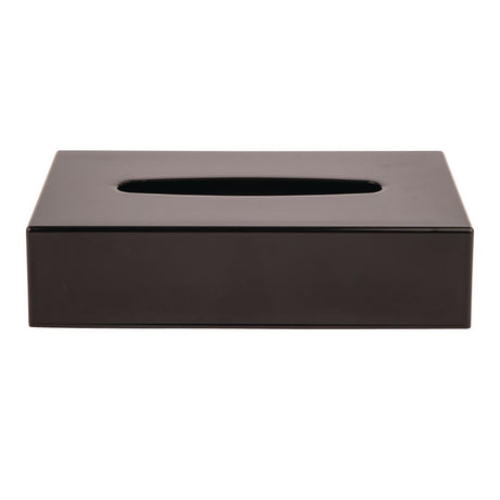 Hotel Complimentary Black Rectangular Tissue Holder - DA605  Bolero   