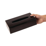Hotel Complimentary Black Rectangular Tissue Holder - DA605  Bolero   