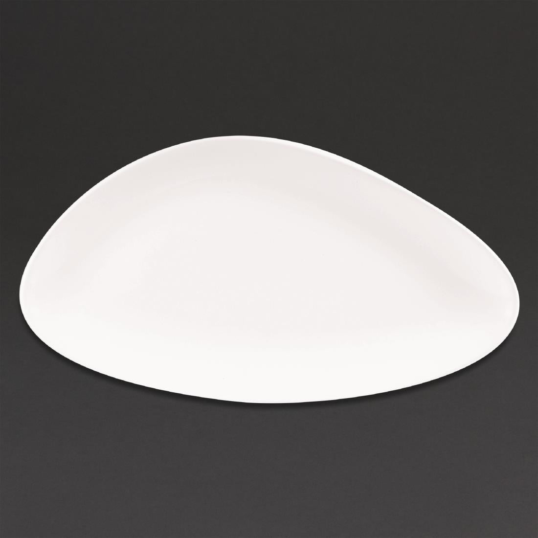 Churchill Lotus Triangular Plates White 350mm (Pack of 6) - DA626 Plates Churchill