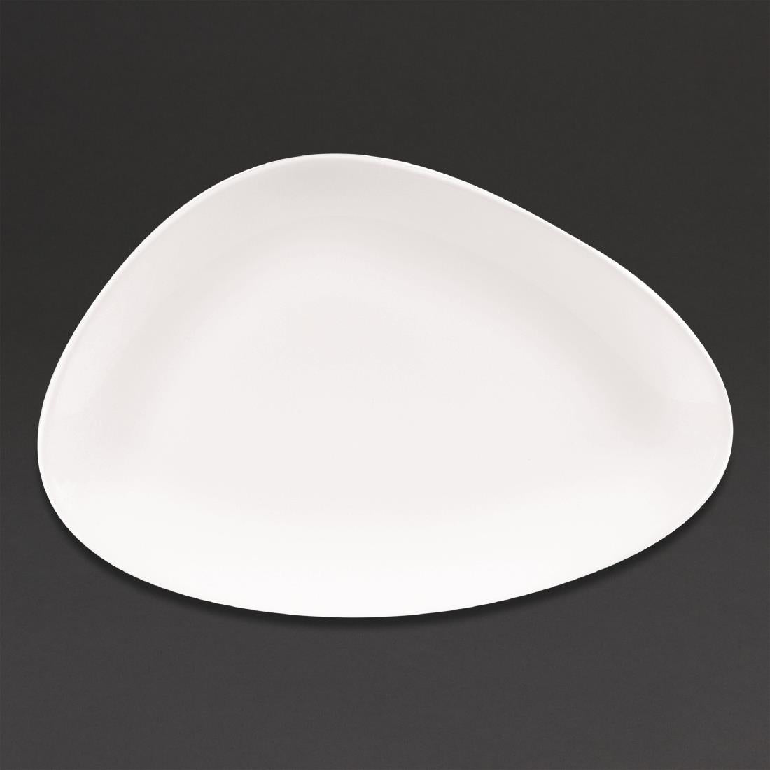 Churchill Lotus Triangular Plates White 300mm (Pack of 6) - DA627 Plates Churchill