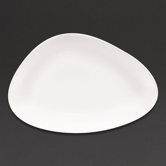 Churchill Lotus Triangular Plates White 300mm (Pack of 6) - DA627 Plates Churchill