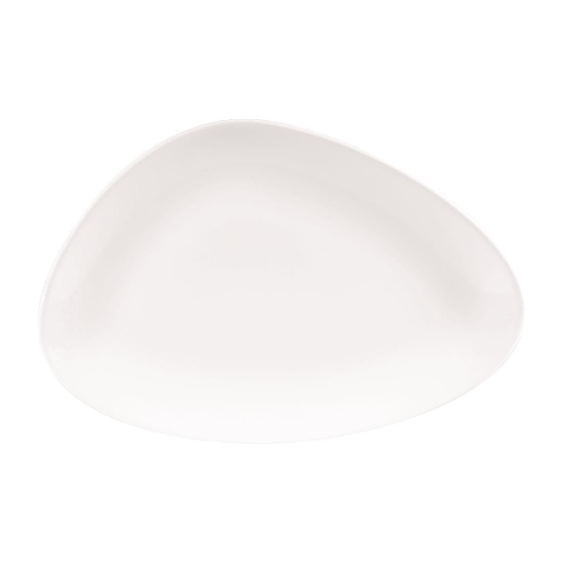Churchill Lotus Triangular Plates White 300mm (Pack of 6) - DA627 Plates Churchill