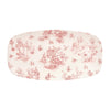 Churchill Vintage Prints Rectangular Plates Cranberry Toile 355mm (Pack of 6) - DA724 Plates Churchill