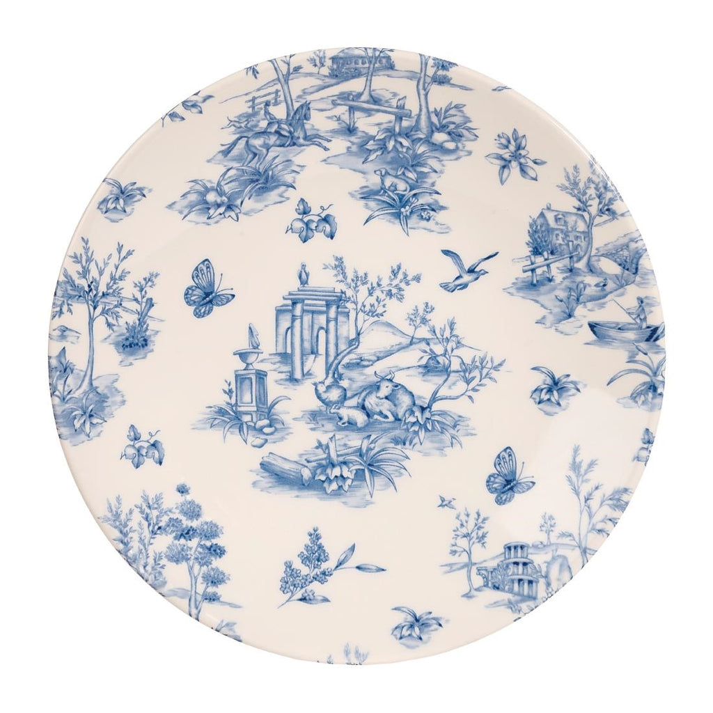 Churchill Vintage Prints Deep Coupe Plates Prague Toile 225mm (Pack of 12) - DA728 Plates Churchill