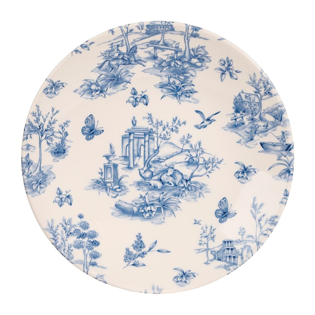 Churchill Vintage Prints Deep Coupe Plates Prague Toile 225mm (Pack of 12) - DA728 Plates Churchill