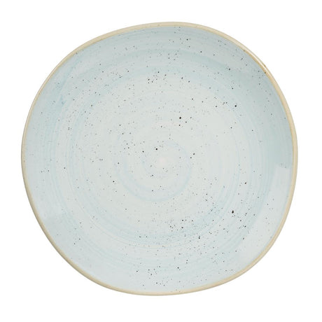 Churchill Stonecast Trace Plates Duck Egg Blue 264mm (Pack of 12) - DA731 Plates Churchill