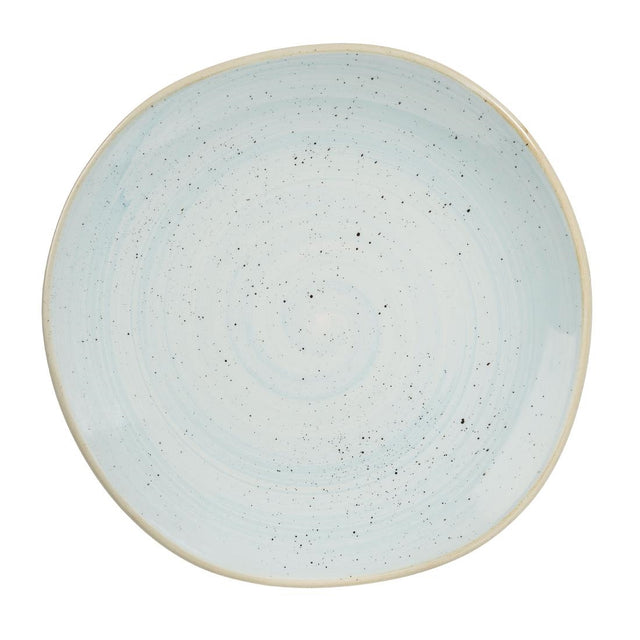 Churchill Stonecast Trace Plates Duck Egg Blue 264mm (Pack of 12) - DA731 Plates Churchill
