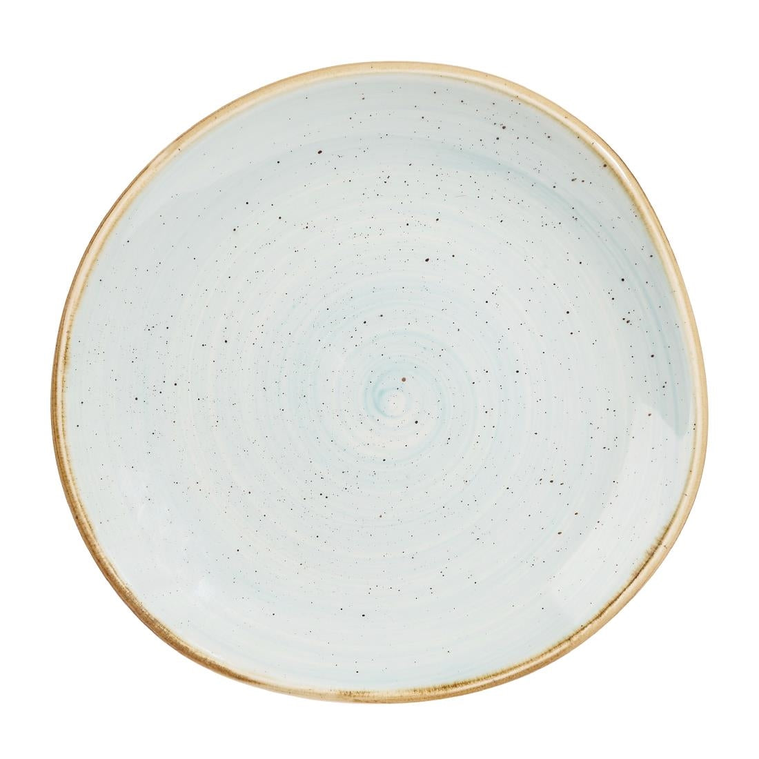 Churchill Stonecast Trace Plates Duck Egg Blue 186mm (Pack of 12) - DA733 Plates Churchill