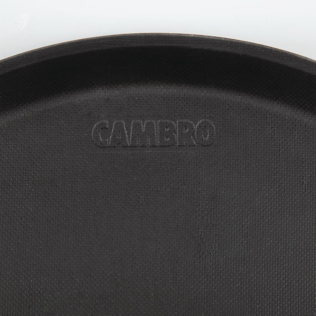 Cambro Treadlite Fibreglass Round Non-Slip Tray Black 355mm - DB003  Cambro   