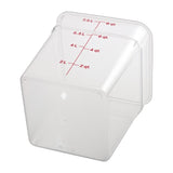 Cambro Square Polycarbonate Food Storage Container 7.6 Ltr (Pack of 6) - DB011  Cambro   