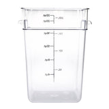 Cambro Square Polycarbonate Food Storage Container 20.8 Ltr (Pack of 6) - DB012  Cambro   