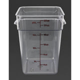 Cambro Square Polycarbonate Food Storage Container 20.8 Ltr (Pack of 6) - DB012  Cambro   