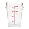 Cambro Square Polycarbonate Food Storage Container 20.8 Ltr (Pack of 6) - DB012  Cambro   
