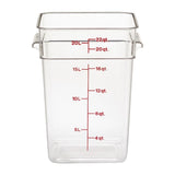 Cambro Square Polycarbonate Food Storage Container 20.8 Ltr (Pack of 6) - DB012  Cambro   