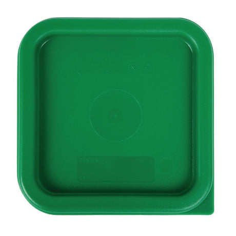 Cambro Camsquare Food Storage Container Lid Green - DB014  Cambro   