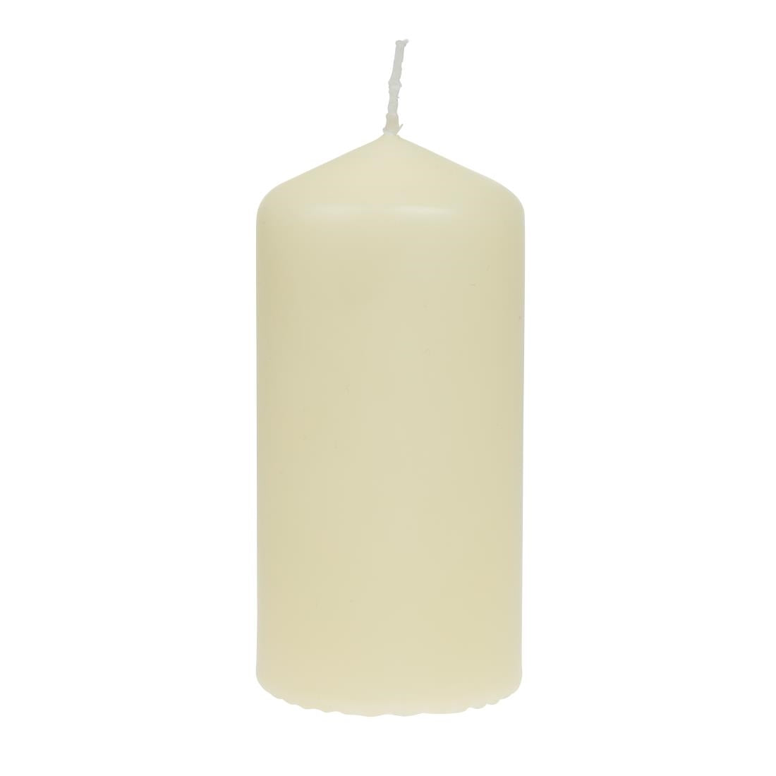Bolsius Tall Pillar Candles Ivory 120mm (Pack of 12) - DB087  Bolsius   