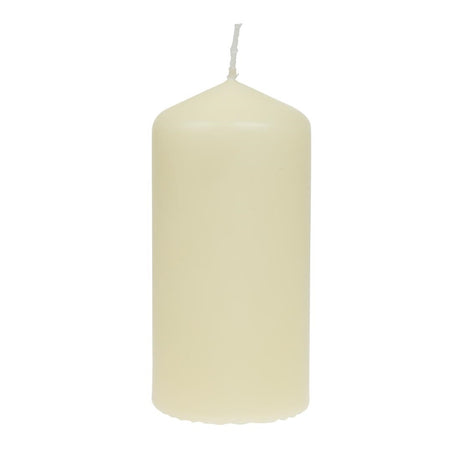 Bolsius Tall Pillar Candles Ivory 120mm (Pack of 12) - DB087  Bolsius   