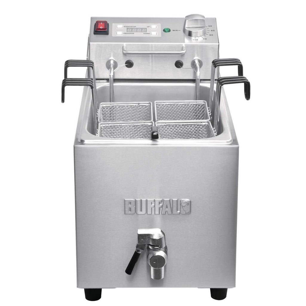 Buffalo Pasta Cooker 8Ltr with Tap and Timer - DB191  Buffalo   