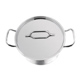 Nisbets Essentials Stainless Steel Stew Pot With Lid 24cm - DB254 Casserole & Stew Pans Nisbets Essentials