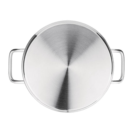 Nisbets Essentials Stainless Steel Stew Pot With Lid 32cm - DB255 Casserole & Stew Pans Nisbets Essentials