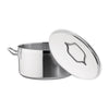 Nisbets Essentials Stainless Steel Stew Pot With Lid 32cm - DB255 Casserole & Stew Pans Nisbets Essentials