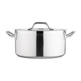 Nisbets Essentials Stainless Steel Stew Pot With Lid 32cm - DB255 Casserole & Stew Pans Nisbets Essentials